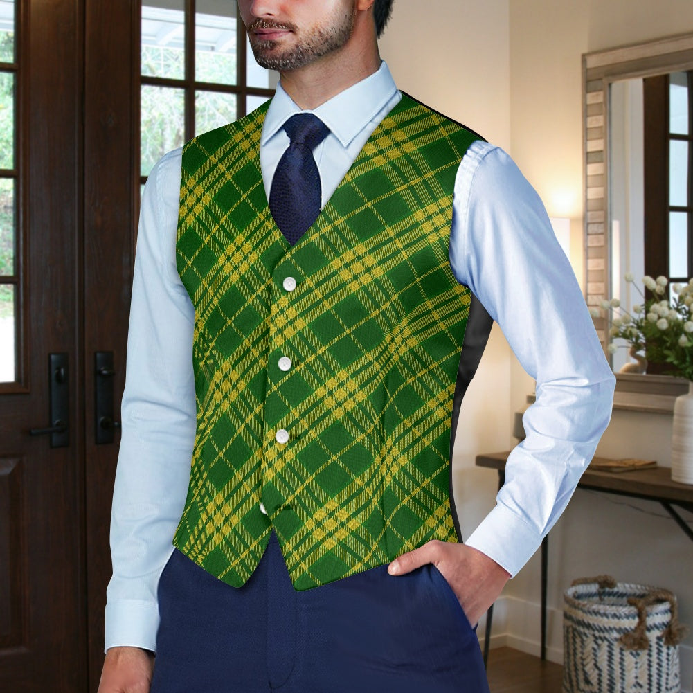 North Dakota Tartan Suit vest jacket