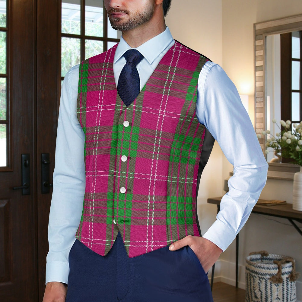 Clan Crawford Tartan Suit vest jacket