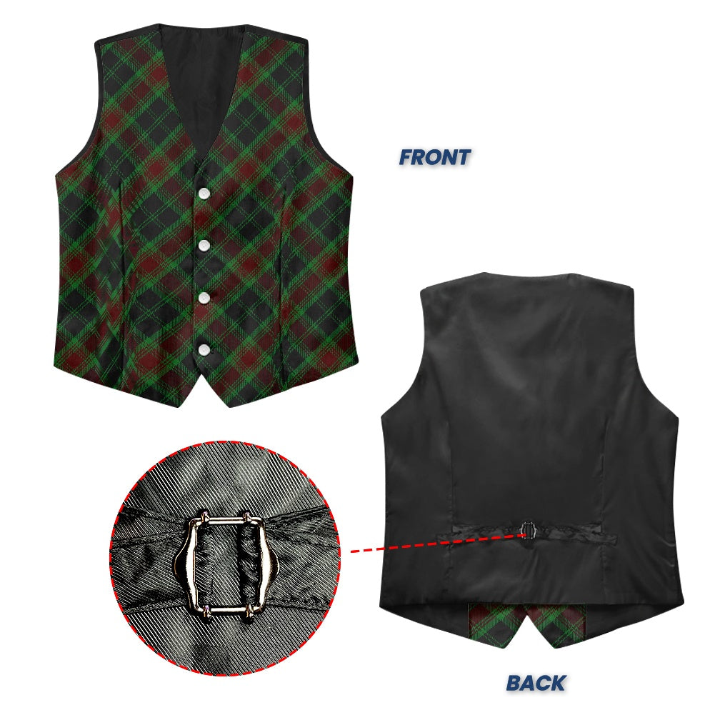 Irish County Carlow Tartan Waistcoat