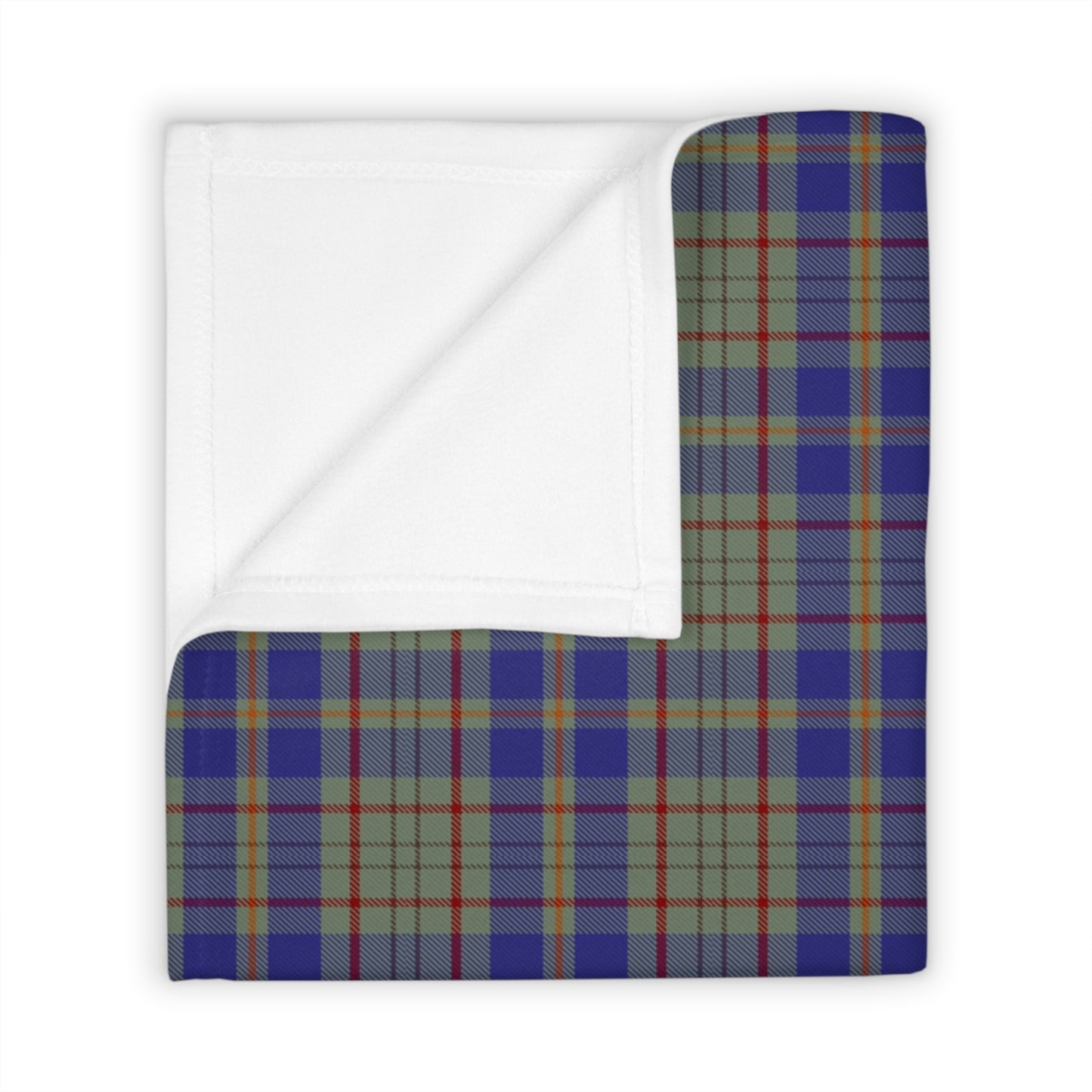 Irish County Kildare Tartan Throw Blanket