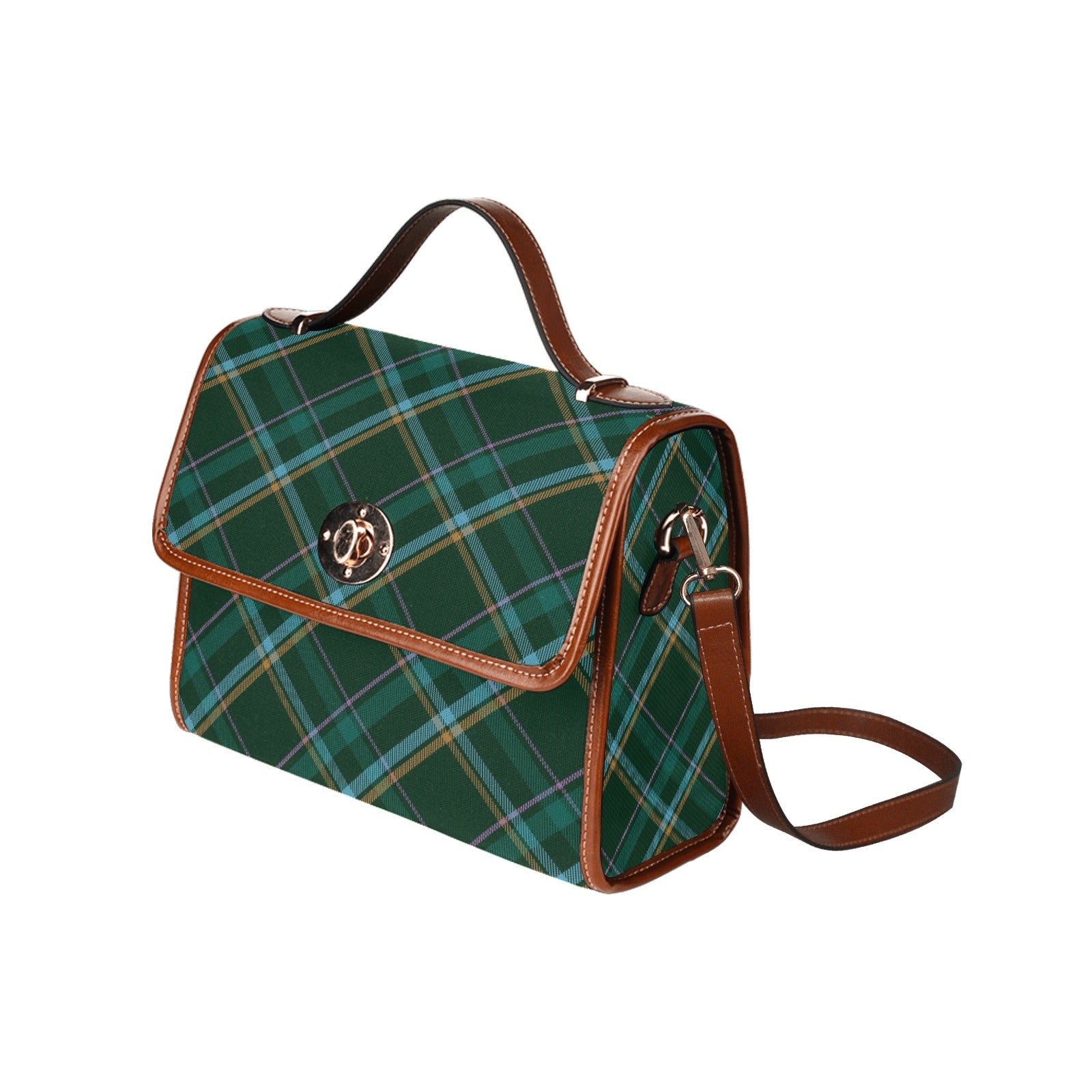 HW Tartan Waterproof Canvas Handbag