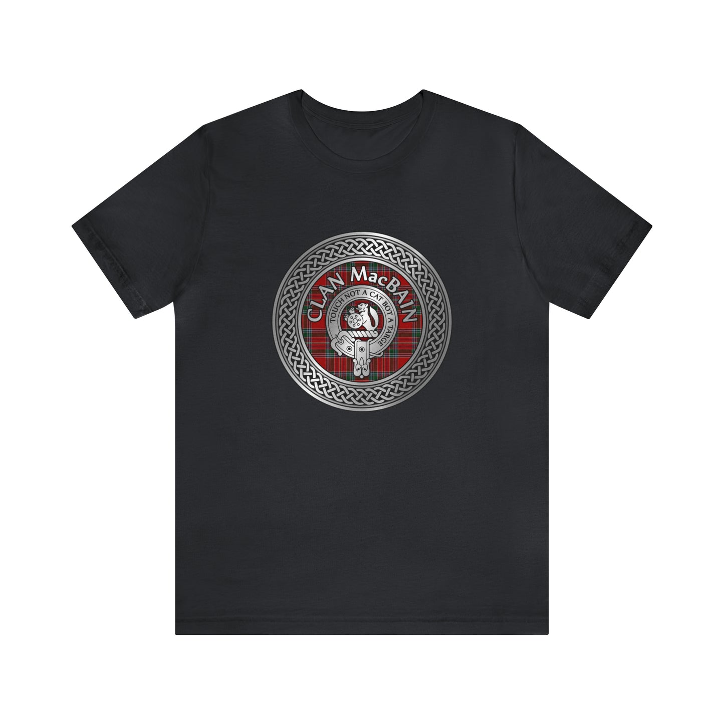 Clan MacBain Crest & Tartan Knot | Unisex T-Shirt