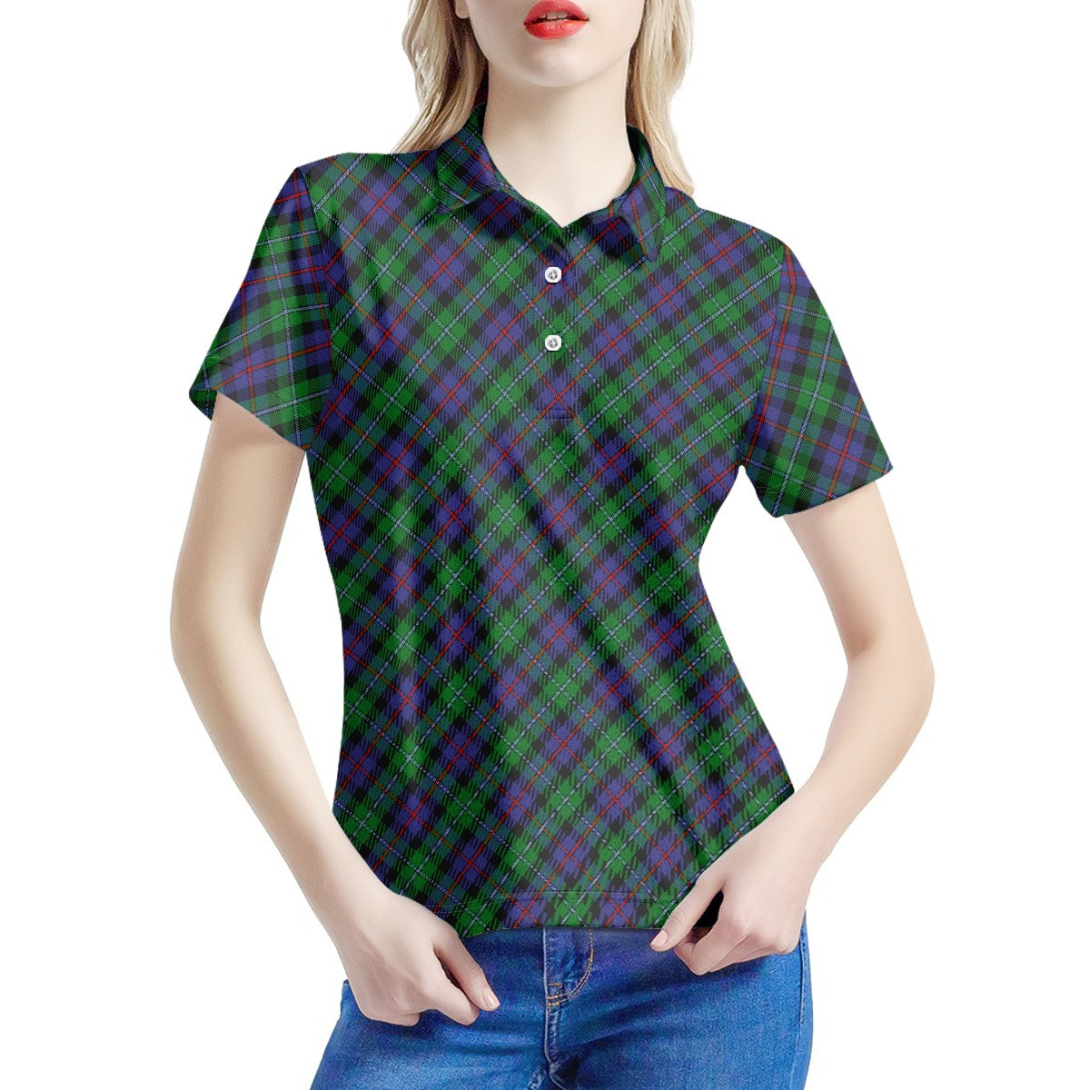 Clan Campbell of Cawdor Tartan Women's Polo Shirt