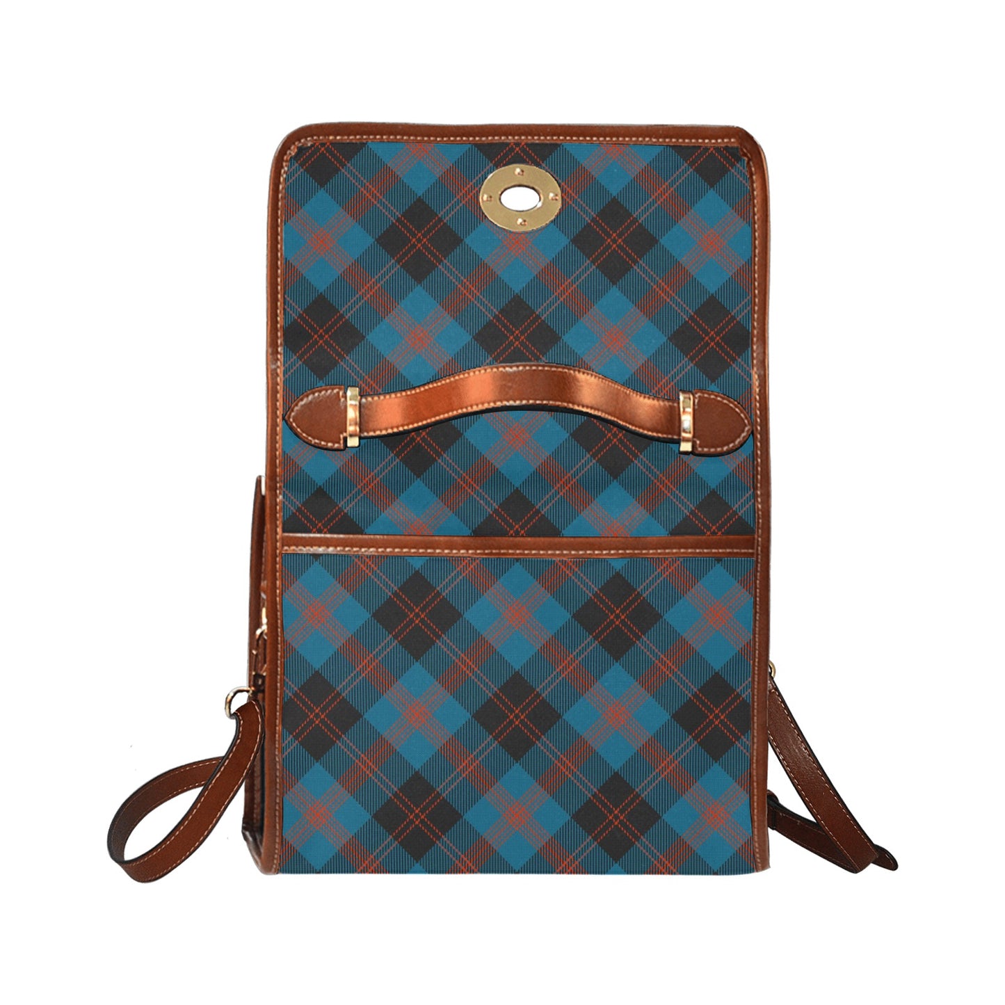 Clan Angus Ancient Tartan Waterproof Canvas Handbag