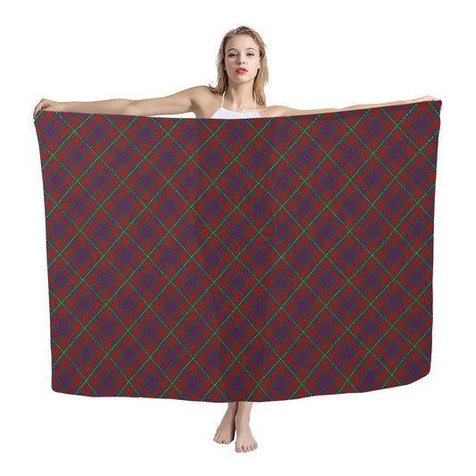 Irish County Clare Tartan Bias Chiffon Scarf