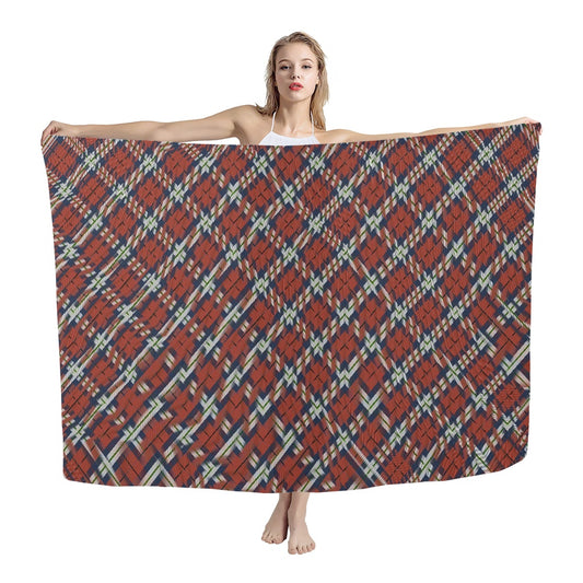 Breizh | Breton | Bretagne Bro-Sant-Malou Tartan Chiffon Scarf Bias