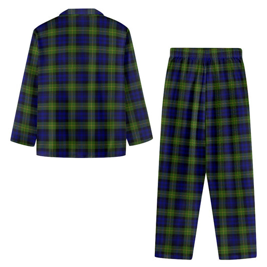 Gordon Highlanders Tartan Men's button pajamas