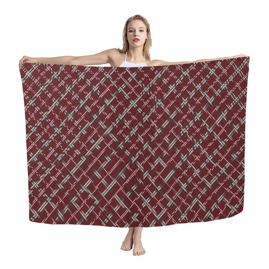 Breizh | Breton | Bretagne Bro-Zol Tartan Chiffon Scarf Bias