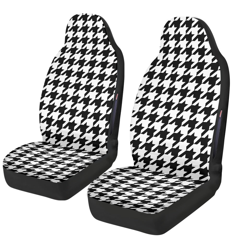 Two Tone Houndstooth Waterproof car front seat cover (with airbag hole)