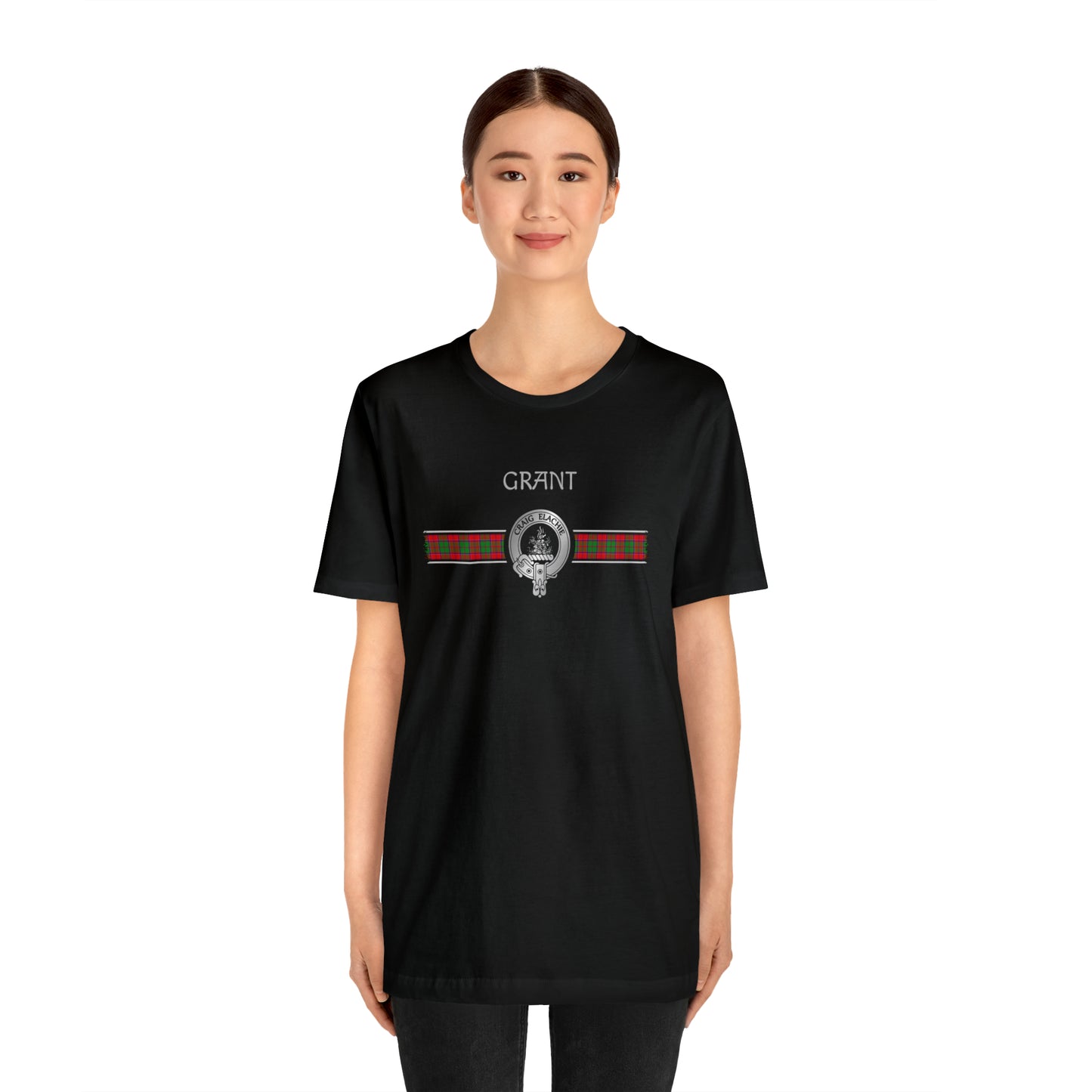 Clan Grant Crest & Tartan | Unisex T-Shirt