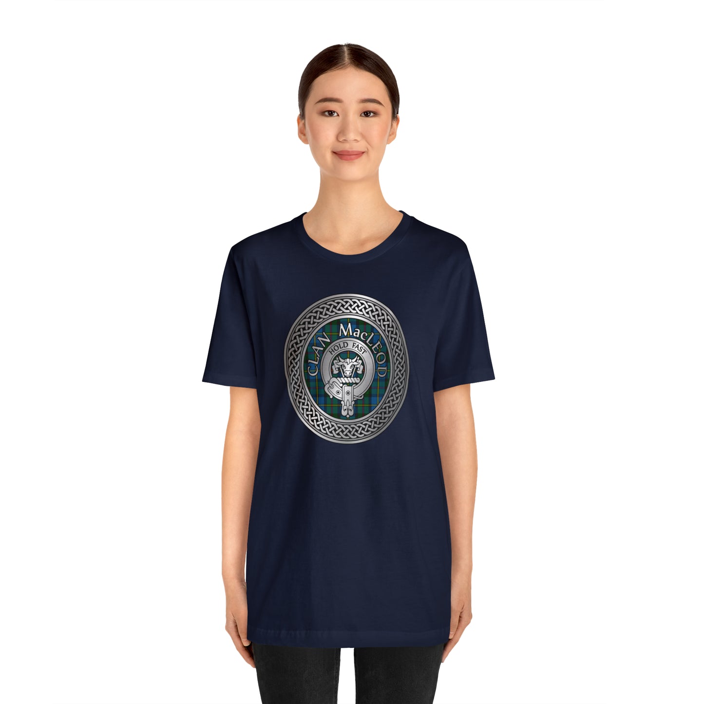 Clan MacLeod (Harris) Tartan & Crest in Celtic Knot