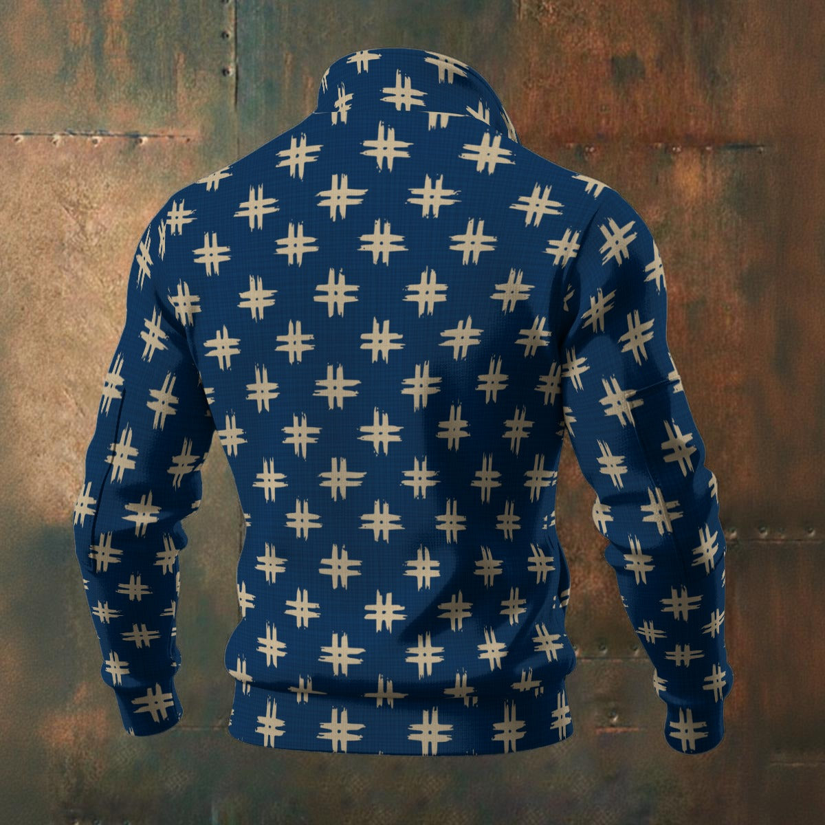 Japanese - Wagara - Igeta - Men's Thick Knit Fleece Jacket
