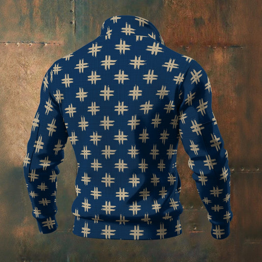 Japanese - Wagara - Igeta - Men's Thick Knit Fleece Jacket