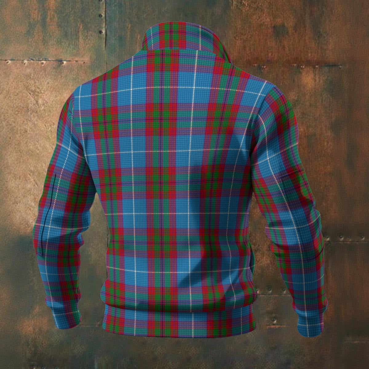 District - Edinburgh Tartan | Men's Thick Knit Fleece Jacket