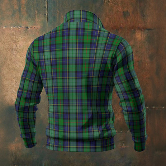 Irish - Leinster Tartan | Men's Thick Knit Fleece Jacket