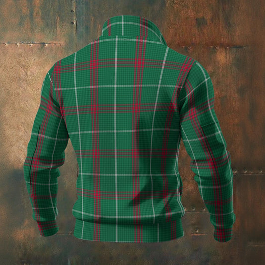 Welsh - National Tartan | Men's Thick Knit Fleece Jacket