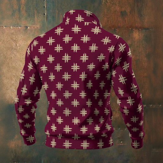 Japanese - Wagara - Igeta - Men's Thick Knit Fleece Jacket