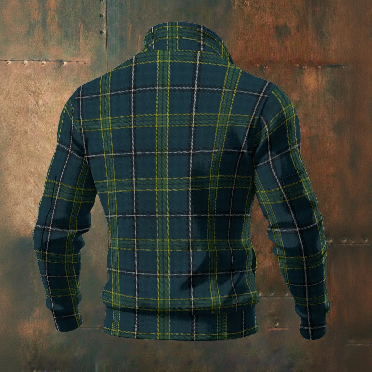 Breton - Bro Sant Brieg Tartan | Men's Thick Knit Fleece Jacket