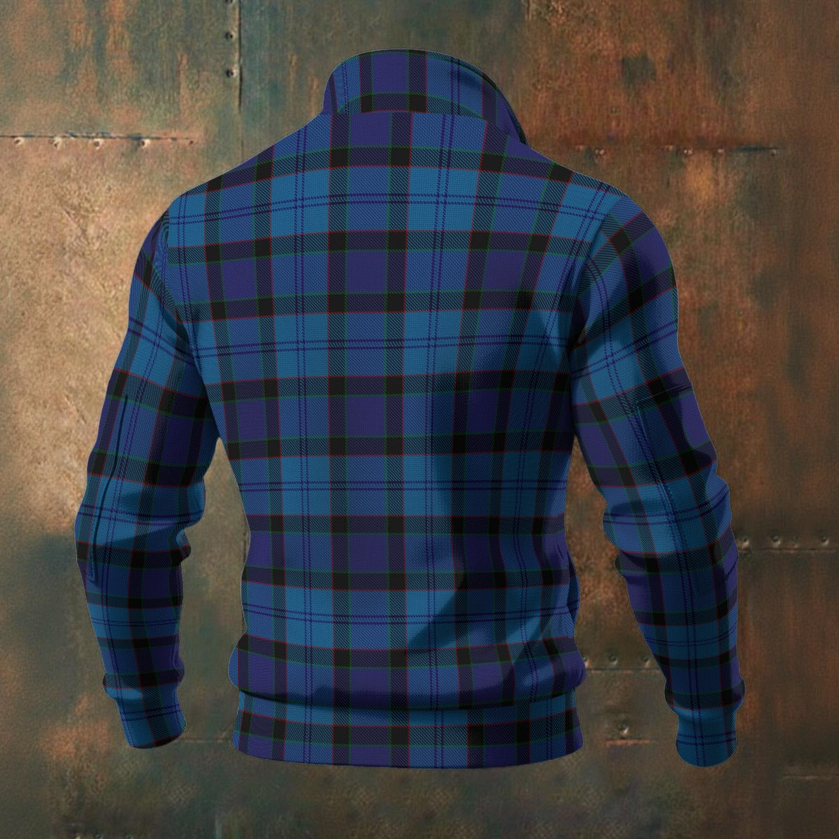 USAF Tartan | US Air Force | Men's Thick Knit Fleece Jacket