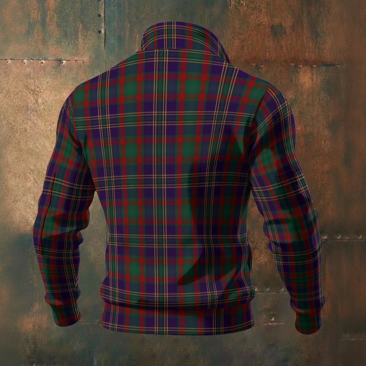 Irish - County Cork Tartan | Men's Thick Knit Fleece Jacket