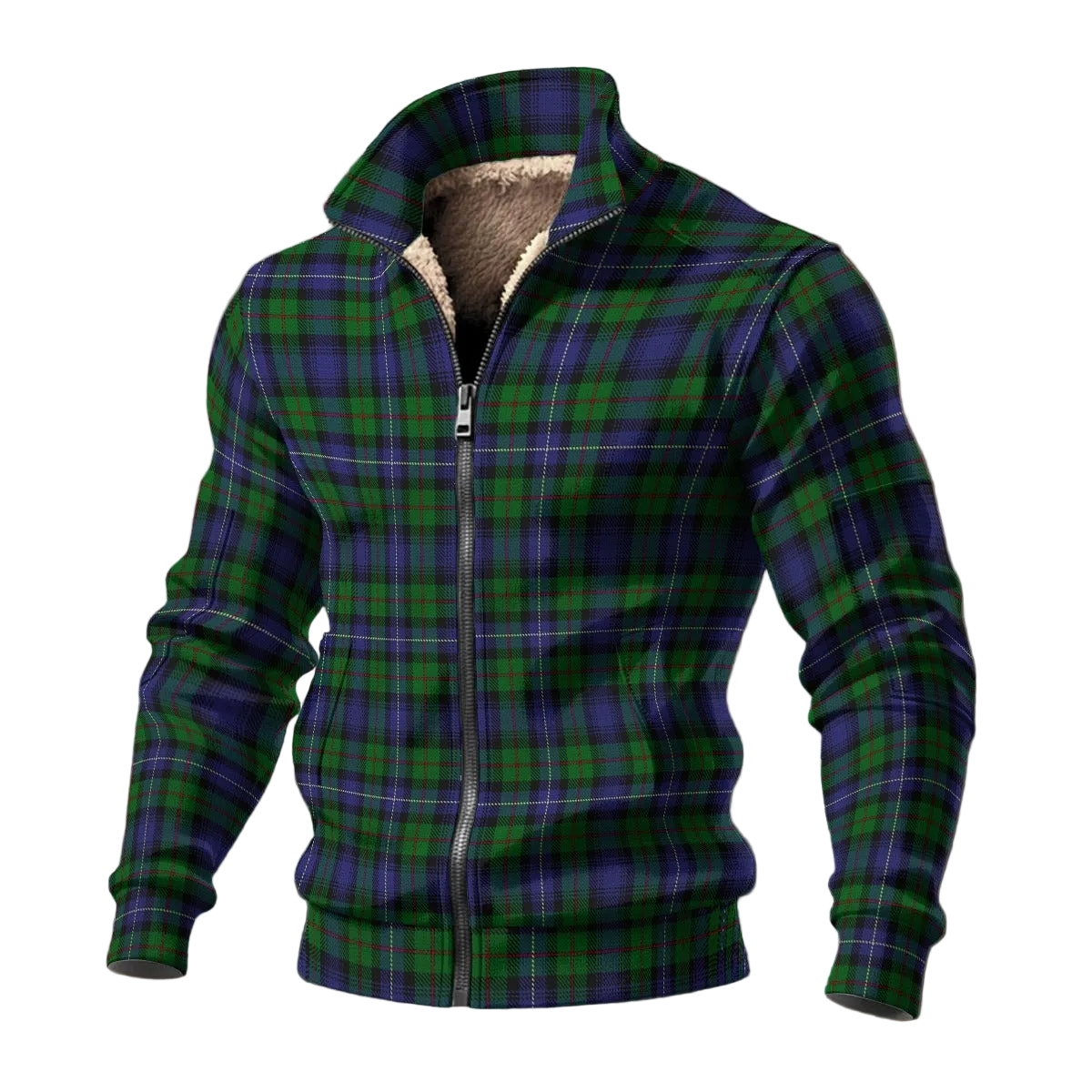Clan Donnachaidh Hunting Tartan | Robertson | Men's Thick Knit Fleece Jacket
