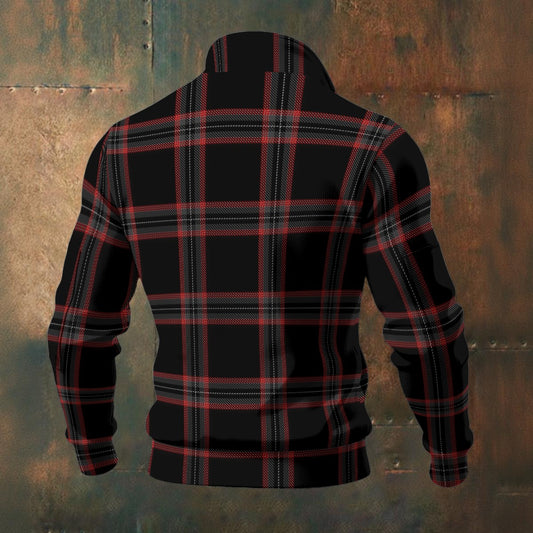 Witches of Scotland Tartan | Men's Thick Knit Fleece Jacket