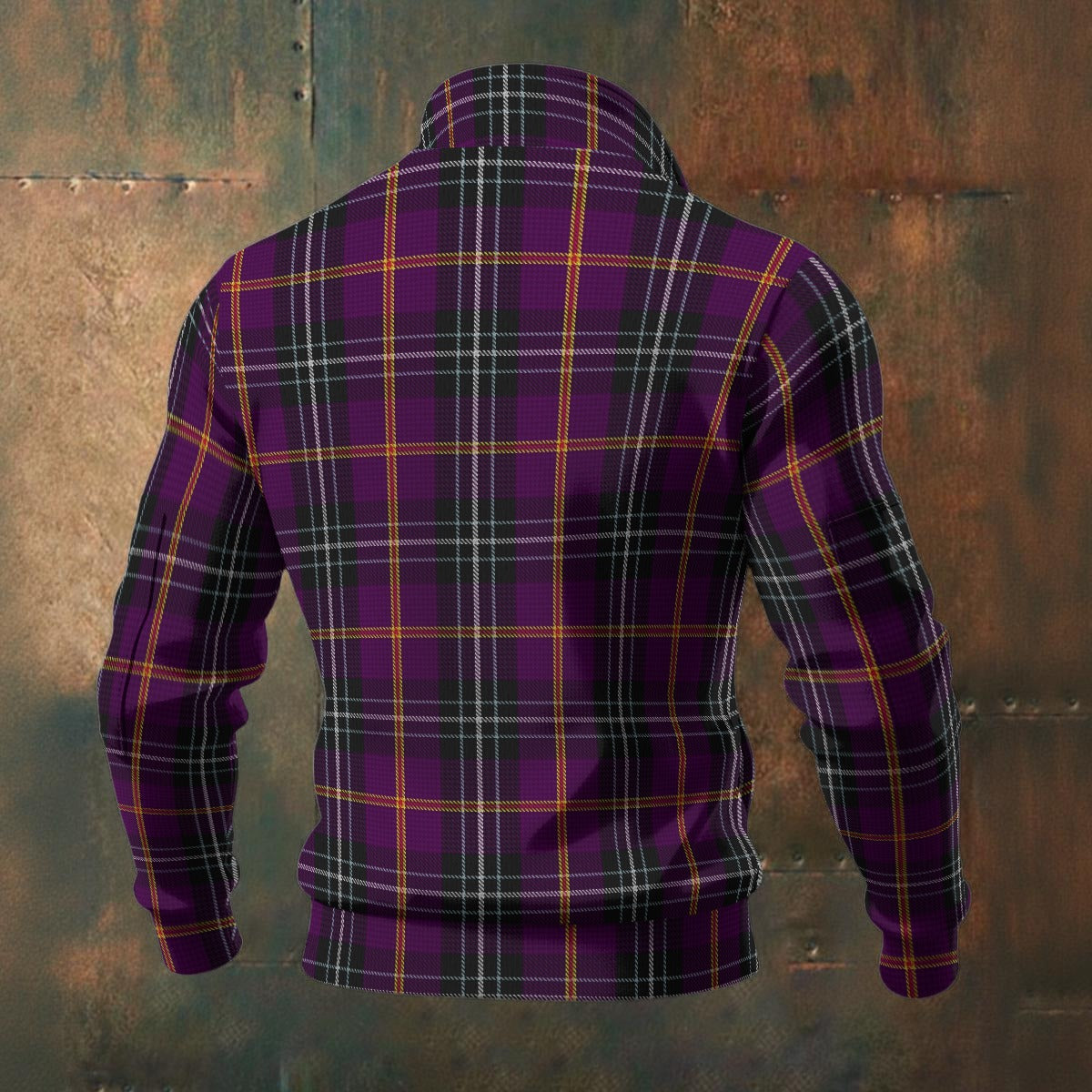 Cornish - Curnow Tartan | Men's Thick Knit Fleece Jacket