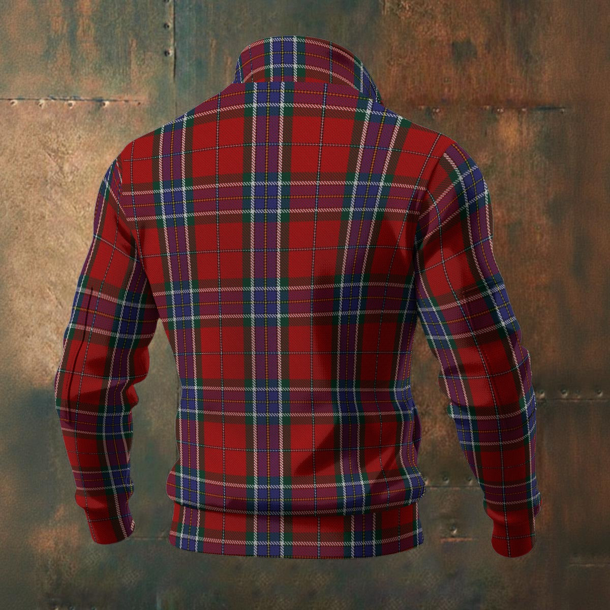 Canada - Clans & Scottish Societies of Canada Tartan | Men's Thick Knit Fleece Jacket