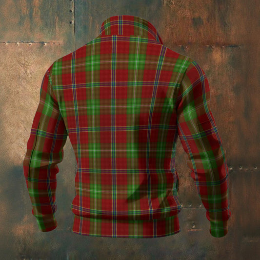 Irish - County Connemara Tartan | Men's Thick Knit Fleece Jacket