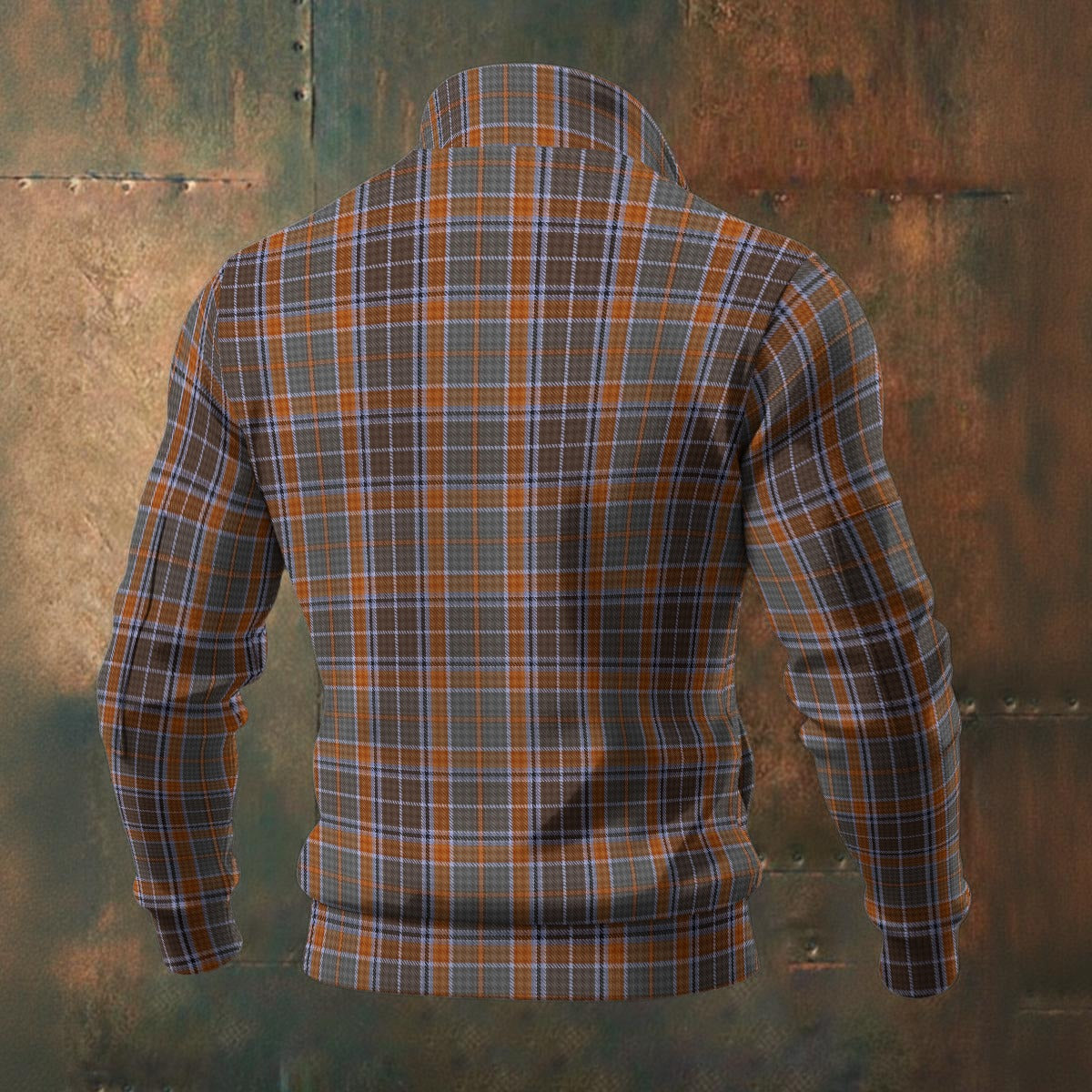 Irish - County Leitrim Tartan | Men's Thick Knit Fleece Jacket