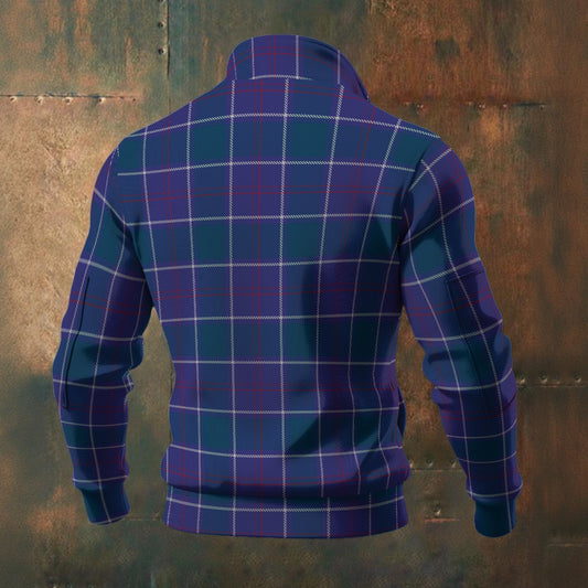 US Navy Tartan | Men's Thick Knit Fleece Jacket