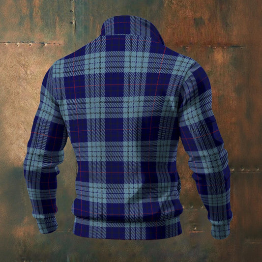 Welsh - Roberts Tartan | Men's Thick Knit Fleece Jacket