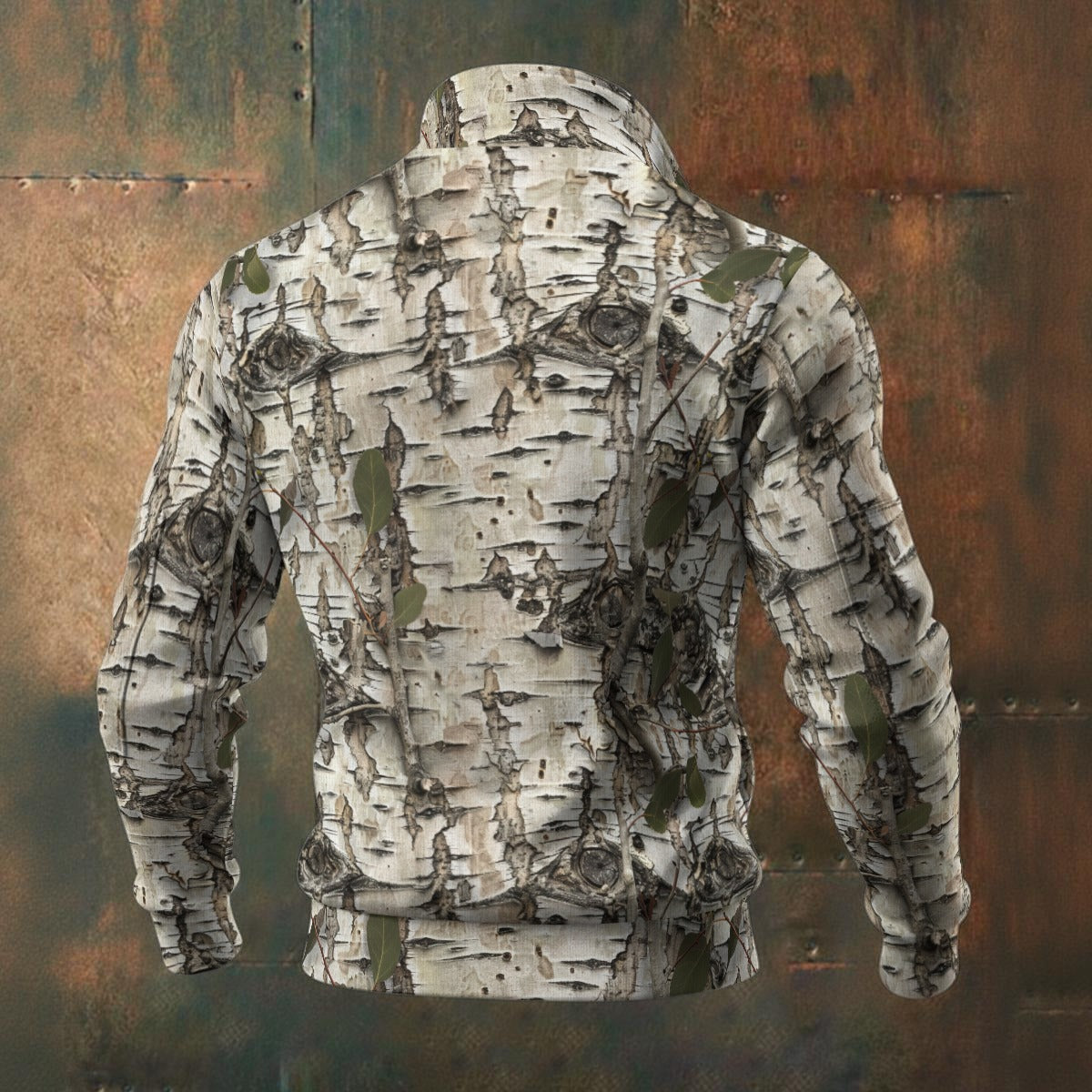 Aspen Bark Hunting Camouflage | Hunting Camo | Men's Thick Knit Fleece Jacket