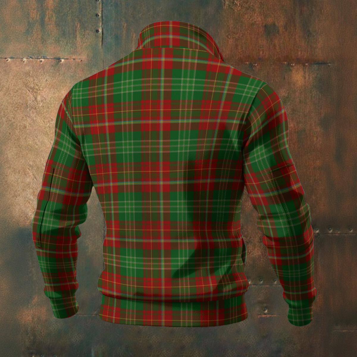 Canada - New Brunswick Tartan | Men's Thick Knit Fleece Jacket