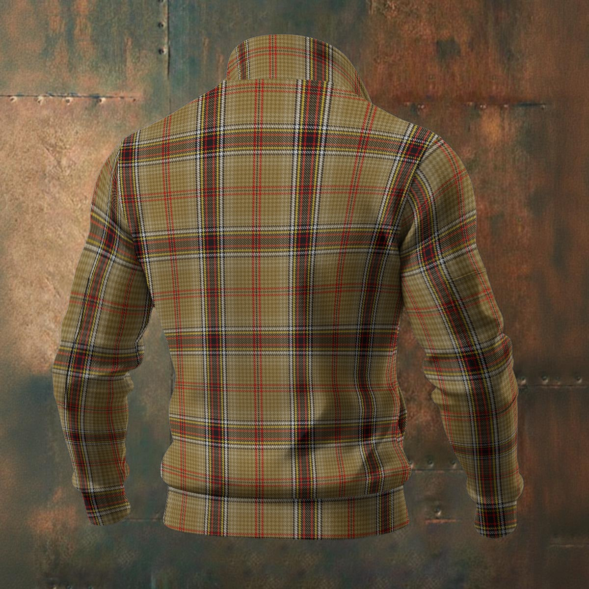 Irish - O'Keefe Tartan | Men's Thick Knit Fleece Jacket