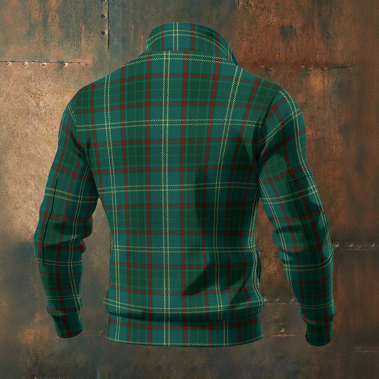 Irish - County Armagh Tartan | Men's Thick Knit Fleece Jacket