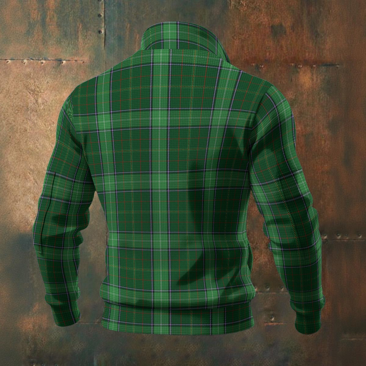 Welsh - Walsh Tartan | Men's Thick Knit Fleece Jacket