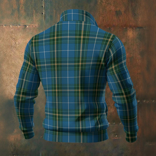 Canada - Nova Scotia Tartan | Men's Thick Knit Fleece Jacket
