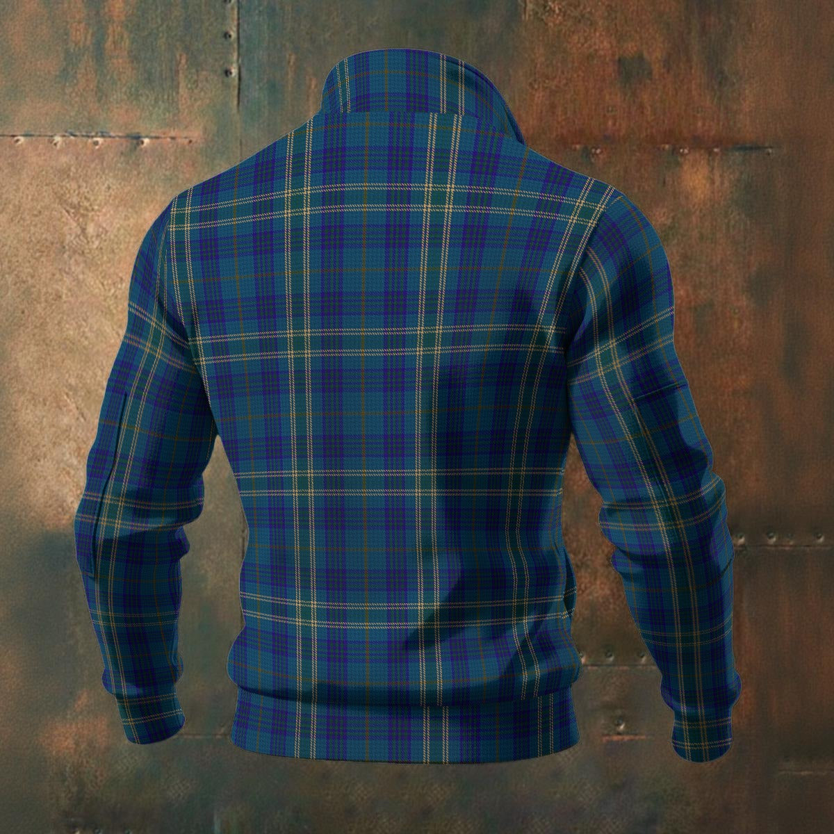 Irish - County Fermanagh Tartan | Men's Thick Knit Fleece Jacket