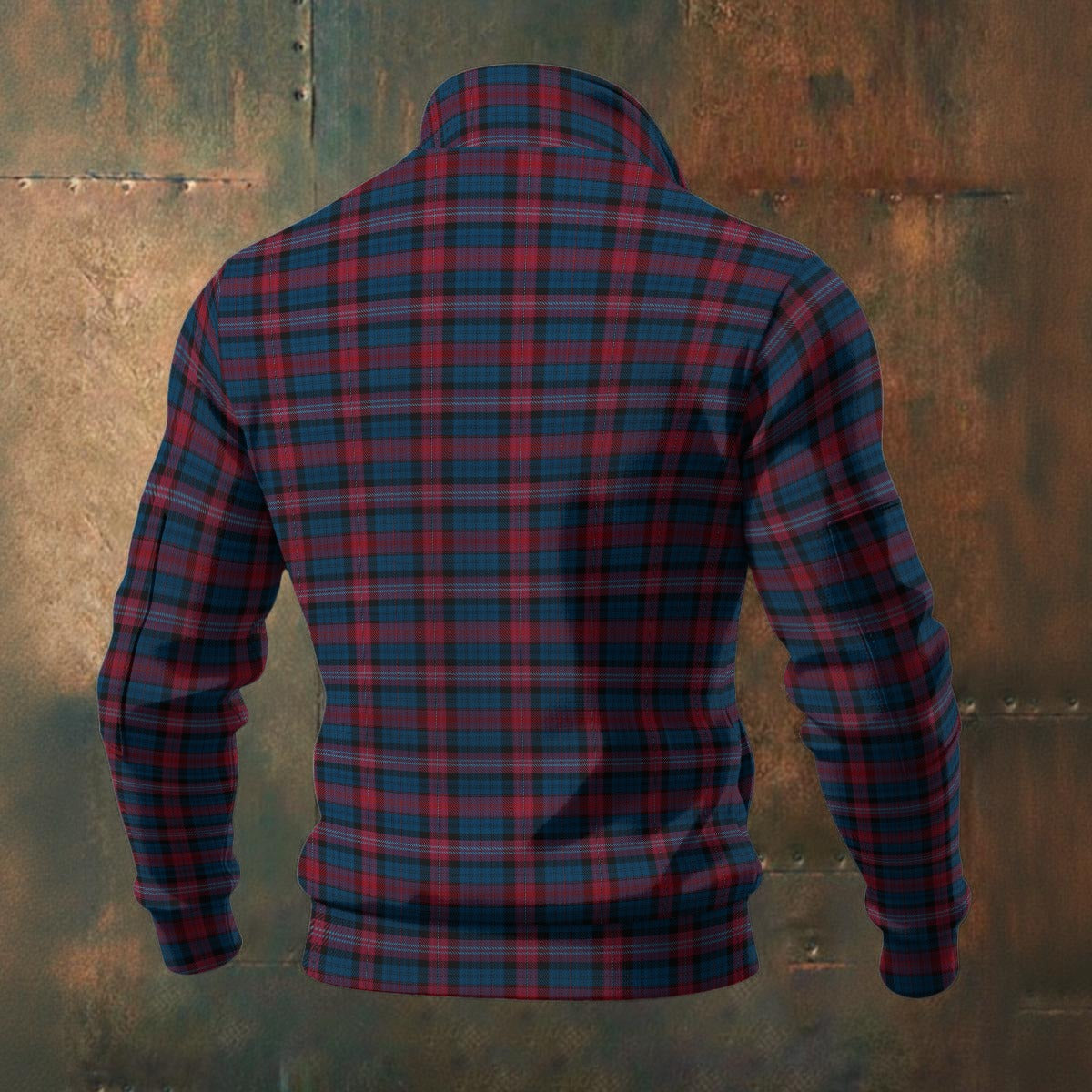 Welsh - Evans Tartan | Men's Thick Knit Fleece Jacket