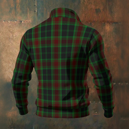 Irish - County Carlow Tartan | Men's Thick Knit Fleece Jacket