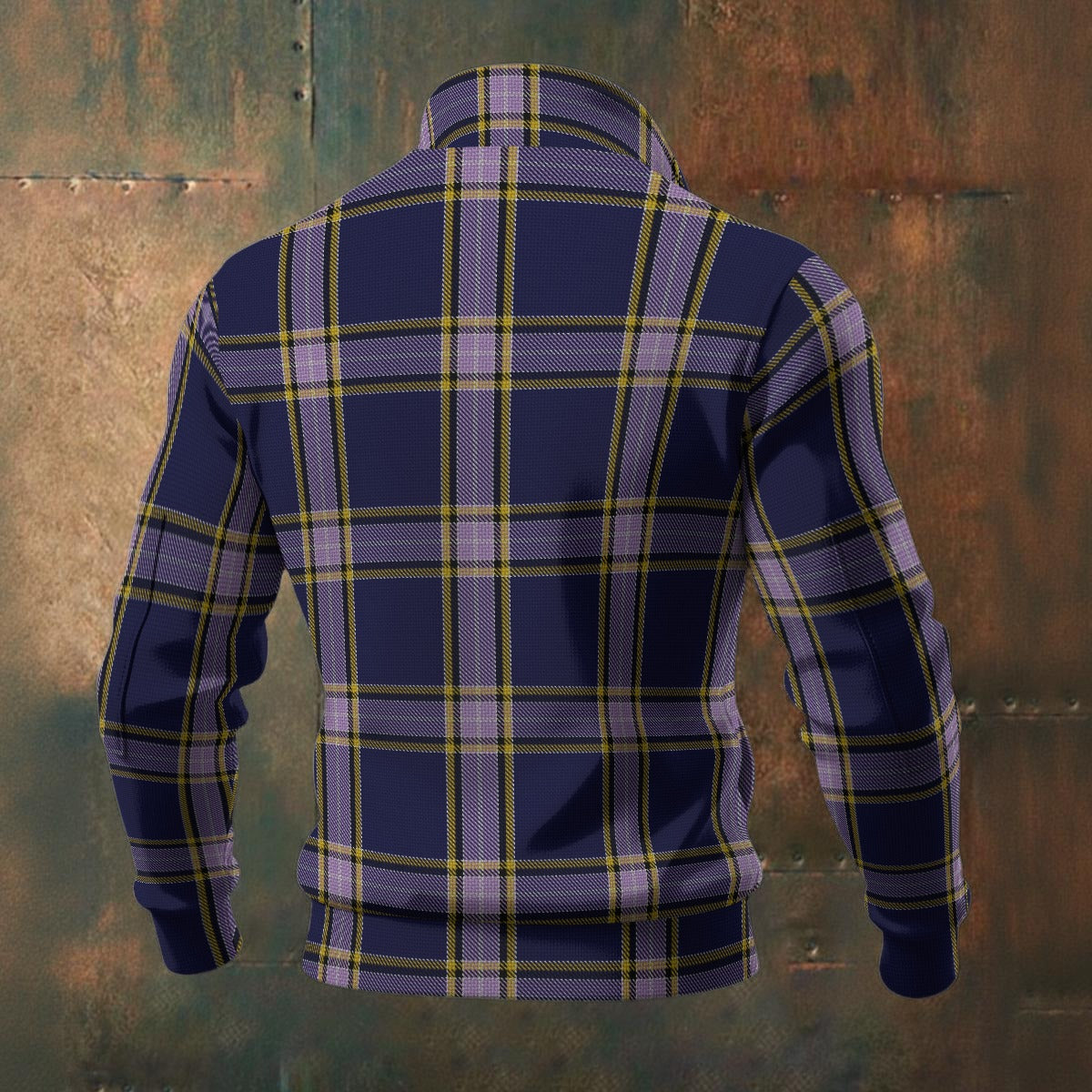 Canada - Nunavut Tartan | Men's Thick Knit Fleece Jacket