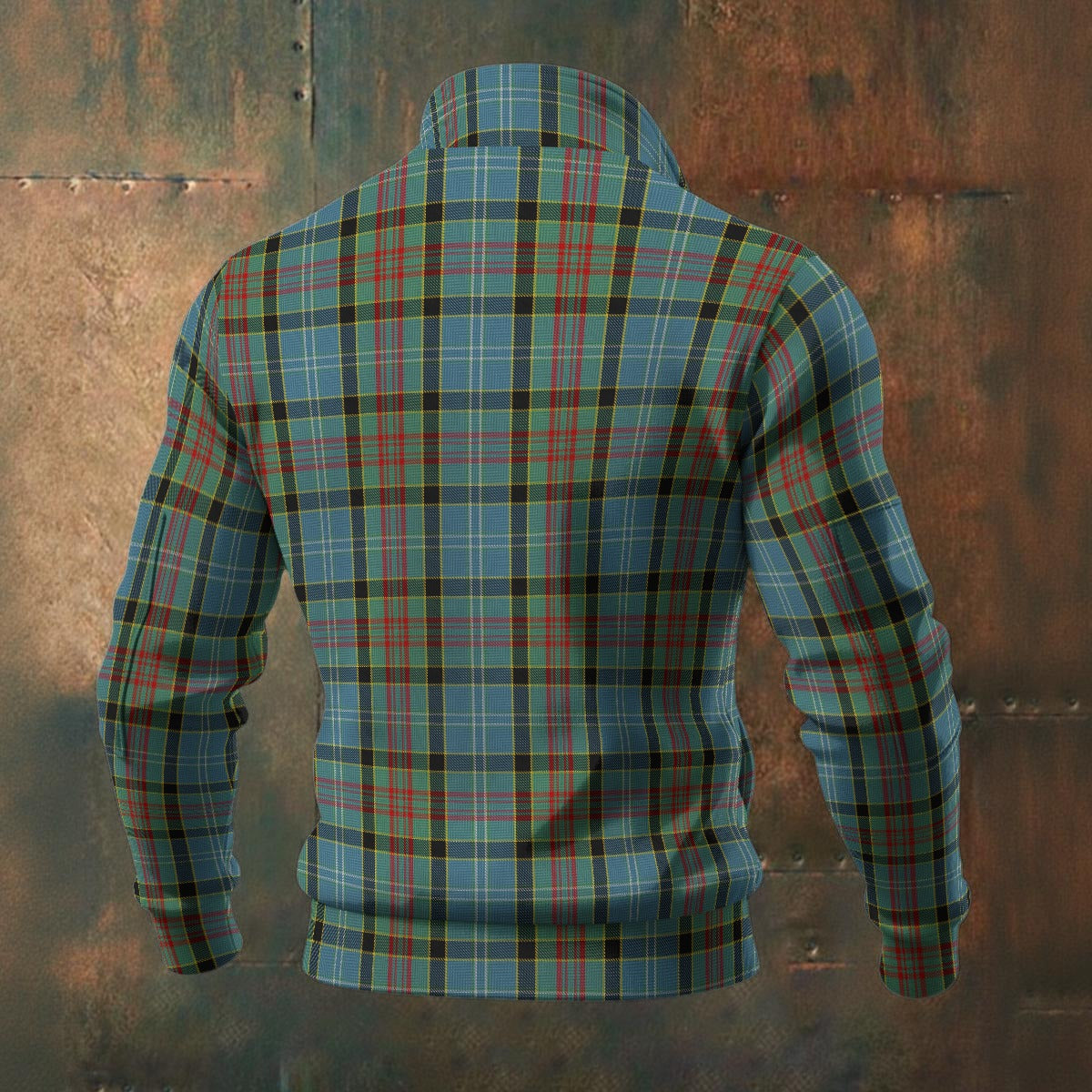 District - Paisley Tartan | Men's Thick Knit Fleece Jacket
