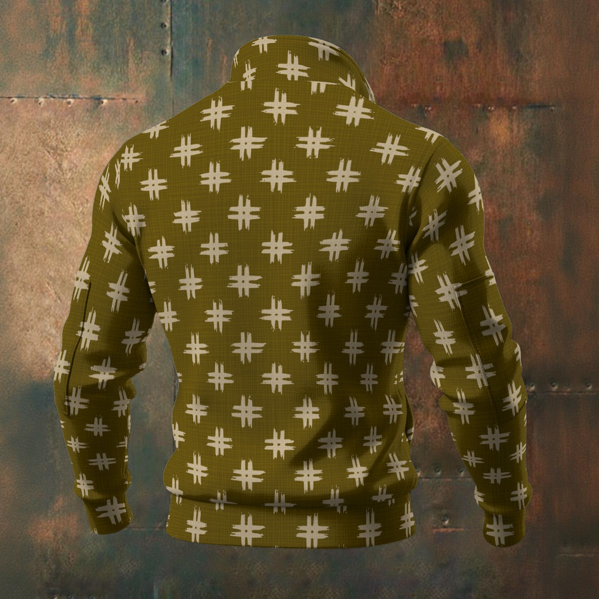Japanese - Wagara - Igeta - Men's Thick Knit Fleece Jacket