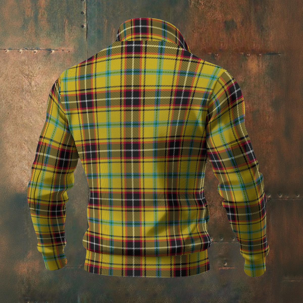 Cornish - Christopher Tartan | Men's Thick Knit Fleece Jacket