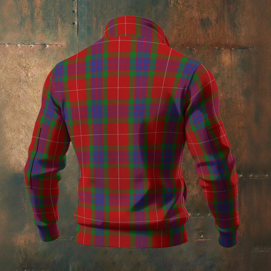Clan Fraser Tartan | Men's Thick Knit Fleece Jacket