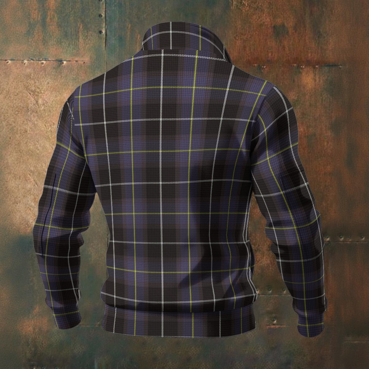 Cornish - Coleman Tartan | Men's Thick Knit Fleece Jacket