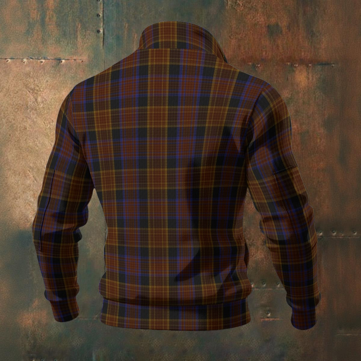 Irish - County Laois Tartan | Men's Thick Knit Fleece Jacket
