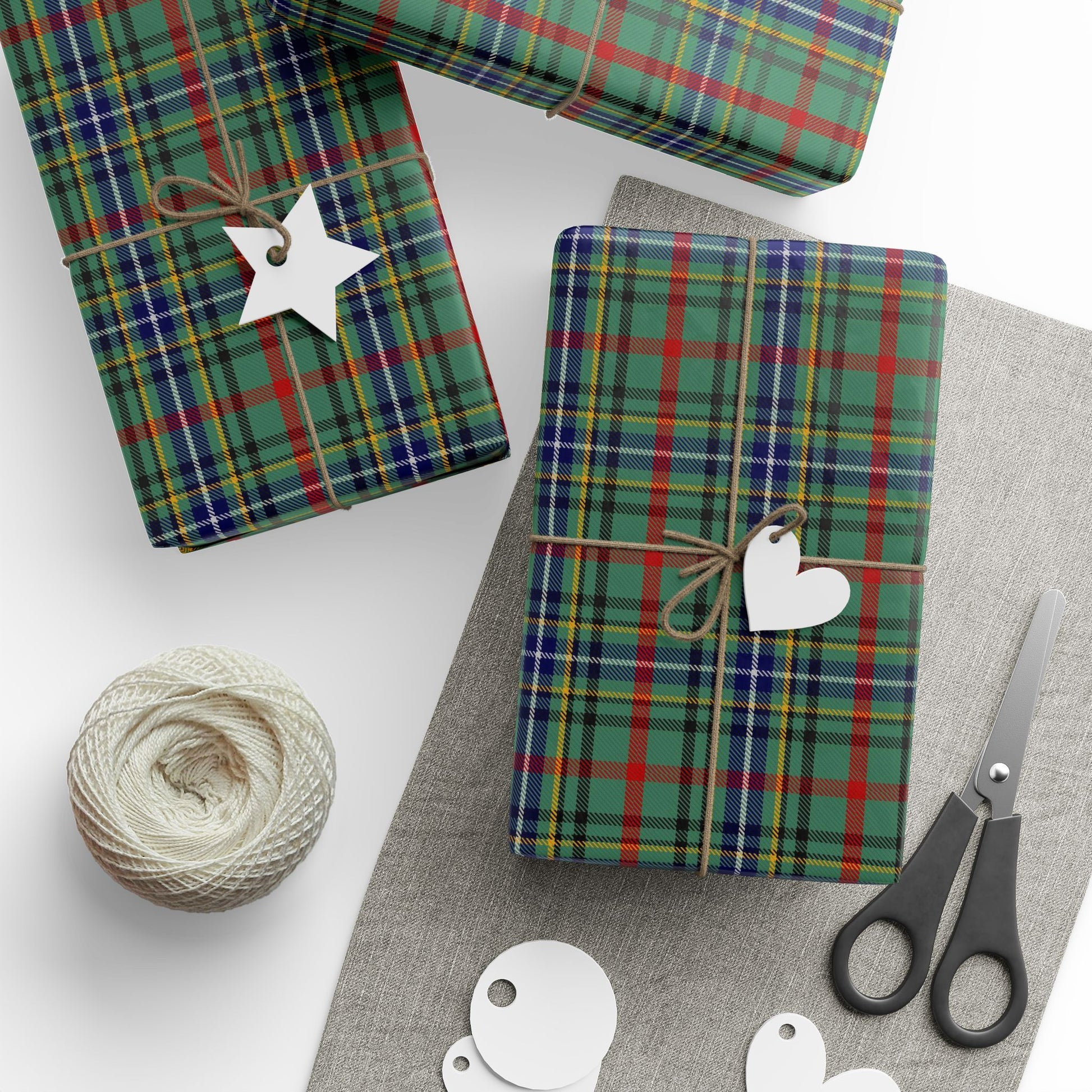Clan Bissett Tartan Wrapping Papers