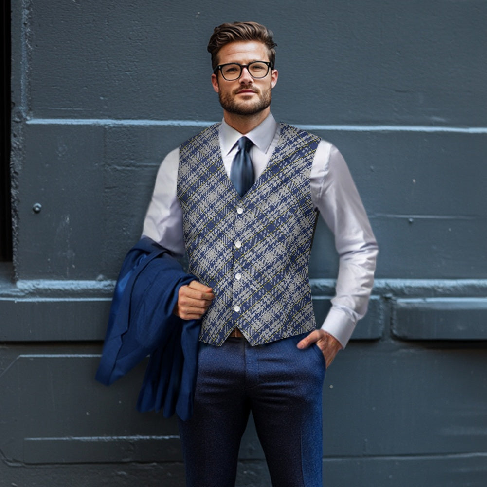 English County - Yorkshire Tartan Suit vest jacket